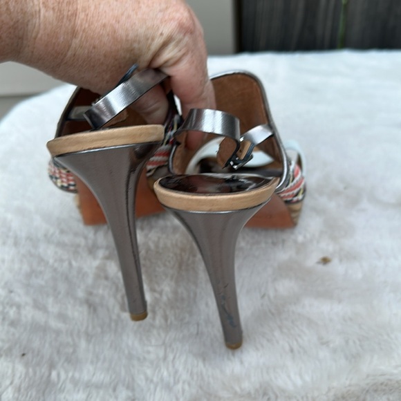 COACH Steffi Sem Mat Heels in Chalk/Warm Pewter sz 9.5 - Picture 5 of 7